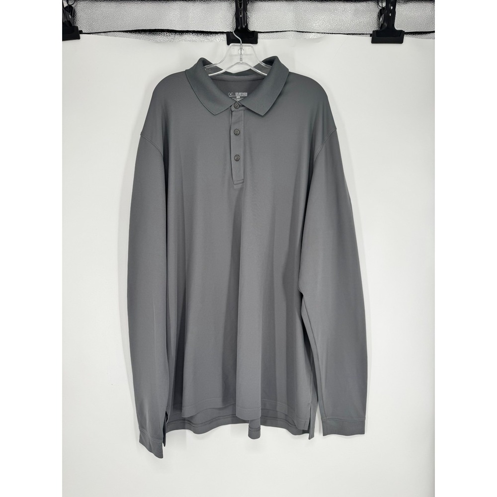 Under Armour Heatgear Polo Shirt Mens 3XL Loose Fit Golf Long Sleeve Performance